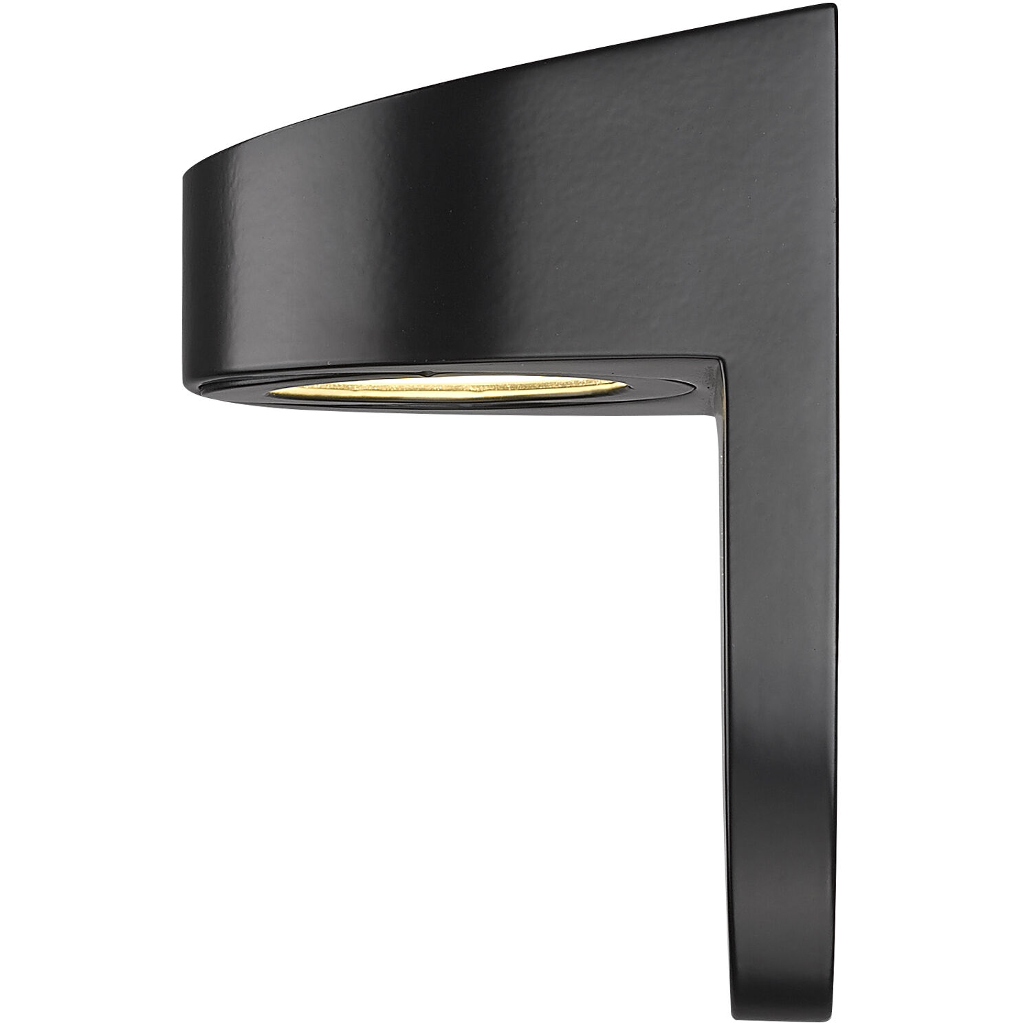 None LED 6.12 inch Powder Coated Black Outdoor Wall Sconce